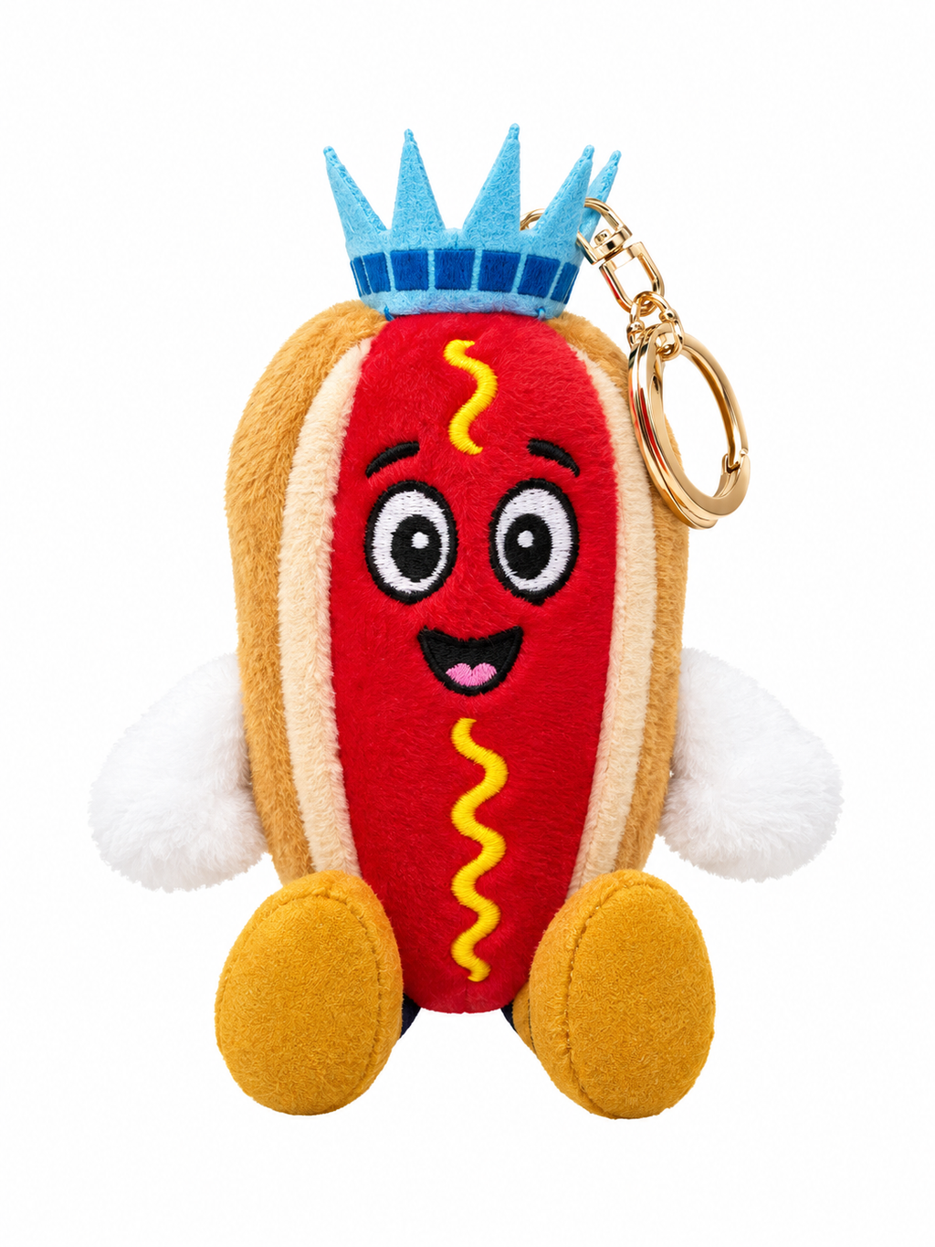Empire Frank plush charm sitting, front view