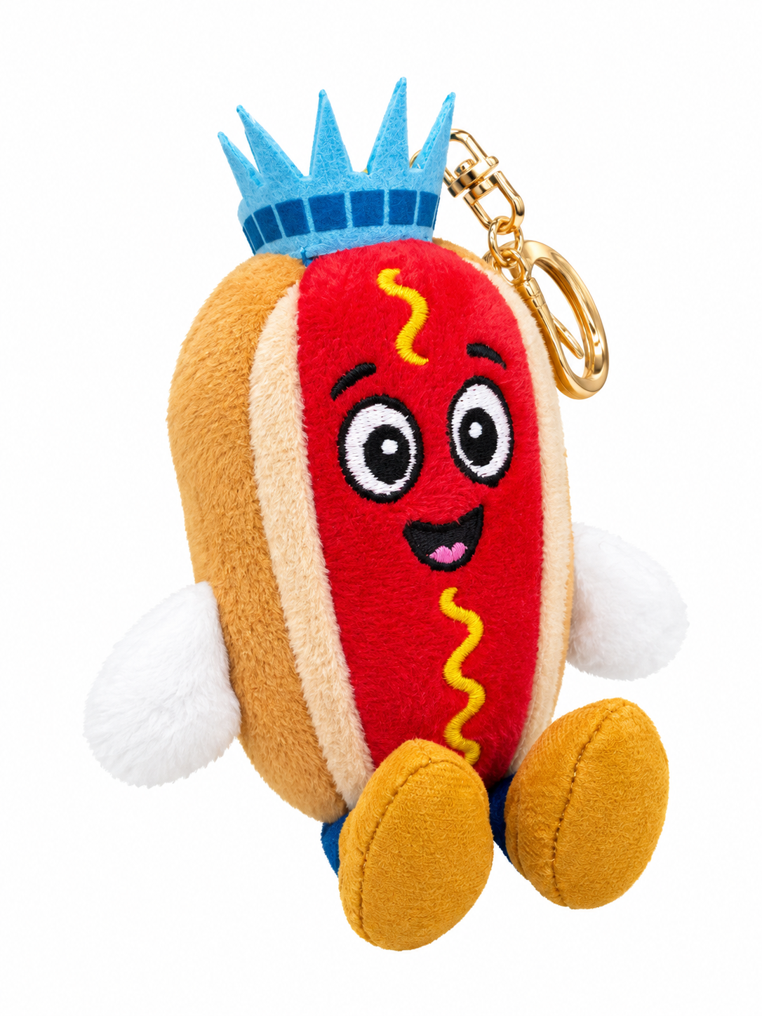 Empire Frank plush charm sitting, close-up of his face and crown