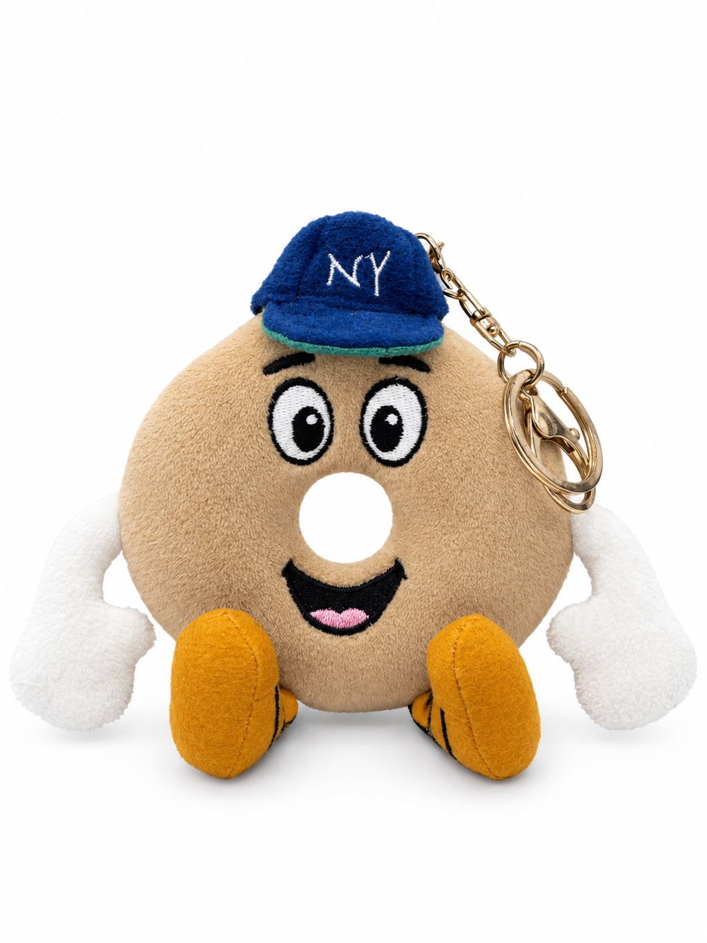 Big Apple Benny plush charm sitting, front view