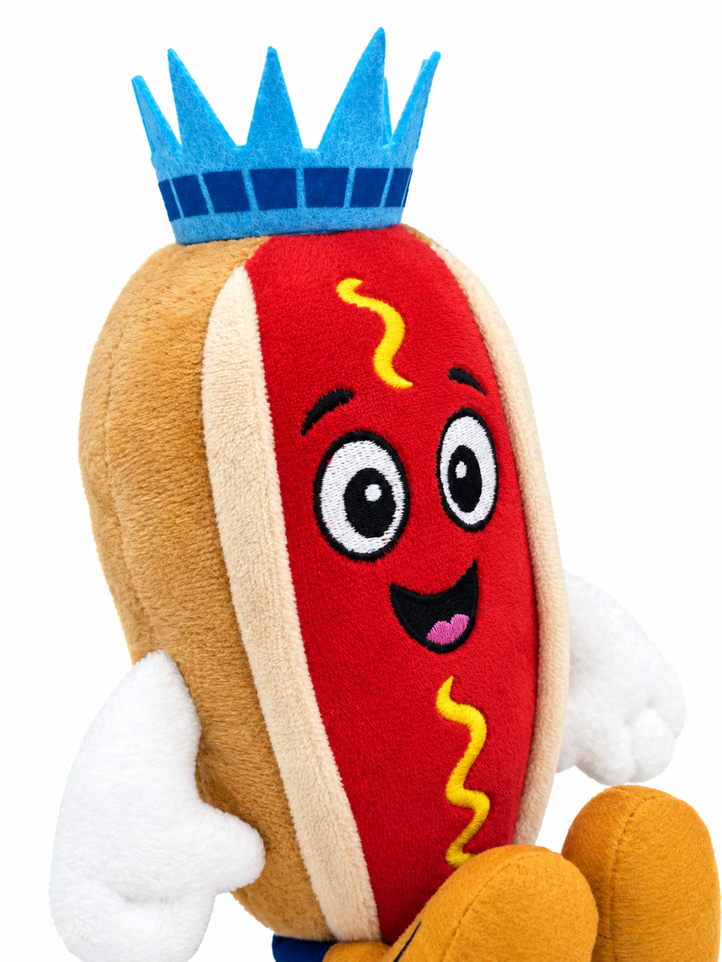 Empire Frank plush sitting, close-up of his face and crown