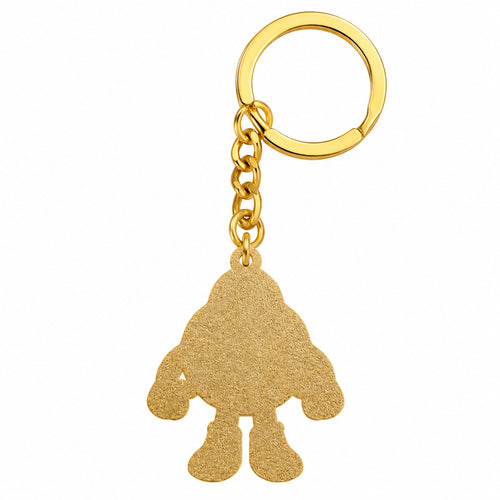 Back of the Big Apple Benny enamel keychain